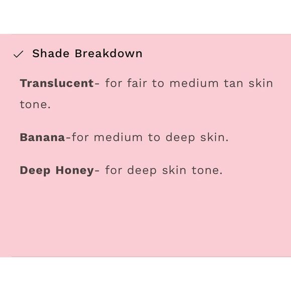 New Pink Lipps Loose Setting Powder Banana - Picture 11 of 12